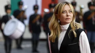 Giorgia Meloni. Fot. PAP/EPA/ANGELO CARCONI
