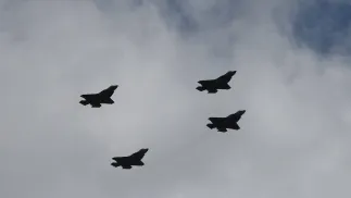 Samoloty F-35. Fot. PAP/EPA/ABIR SULTAN