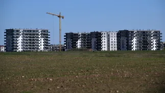 Budowa osiedla mieszkalnego Fot. PAP/Michał Zieliński