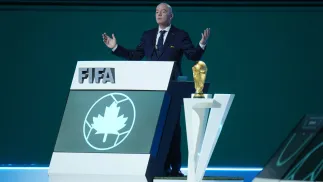 Prezydent FIFA Gianni Infantino. Fot. PAP/EPA/BOB FRID