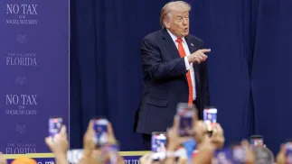 Prezydent USA Donald Trump. Fot. PAP/EPA/	CRISTOBAL HERRERA-ULASHKEVICH