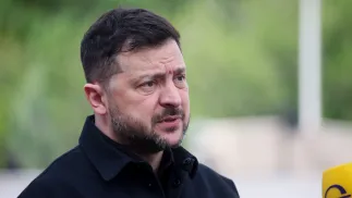 Prezydent Ukrainy Wołodymyr Zełenski. Fot. PAP/Leszek Szymański