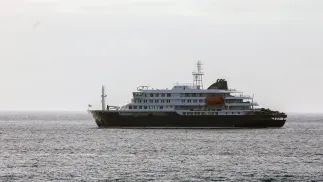MV Hondius. Fot. PAP/EPA/ELTON MONTEIRO