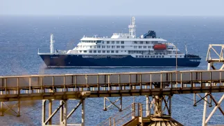  MV Hondius. Fot. PAP/EPA/ELTON MONTEIRO