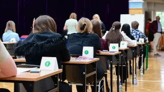 Egzamin maturalny z matematyki Fot. PAP/Marcin Bielecki