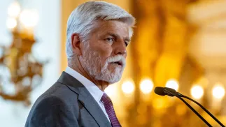 Prezydent Czech Petr Pavel. Fot. PAP/EPA/MARTIN DIVISEK