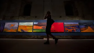 Pokaz przedpremierowego Biennale Sztuki w Wenecji. Fot. PAP/EPA/ZOLTAN BALOGH