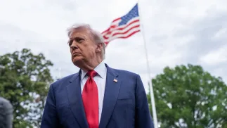 Президент США Дональд Трамп. Fot. PAP/EPA/Aaron Schwartz / POOL