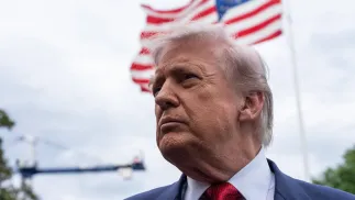 Дональд Трамп. Fot. PAP/EPA/Aaron Schwartz / POOL