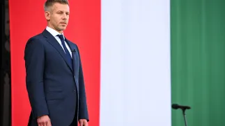 Premier Węgier Peter Magyar. Fot. PAP/EPA/Tamas Purger