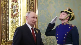 Przywódca Rosji Władimir Putin. Fot. PAP/EPA/MAXIM SHIPENKOV / POOL