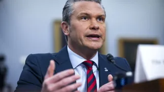 Pete Hegseth. Fot. PAP/ EPA/JIM LO SCALZO
