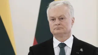 Президент Литвы Гитанас Науседа Fot. PAP/EPA/VALDA KALNINA