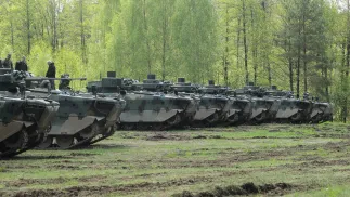 Бойові машини піхоти Borsuk на полігоні. Фотоілюстрація. Fot. PAP/Tomasz Waszczuk