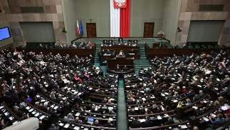 Sejm, sala plenarna. Fot. PAP/Radek Pietruszka