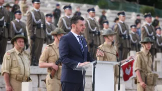 Szef Urzędu ds. Kombatantów i Osób Represjonowanych Lech Parell. Fot. PAP/Leszek Szymański