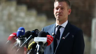 Peter Magyar, fot. PAP/Łukasz Gągulski