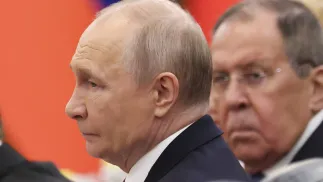 Prezydent Rosji Władimir Putin. Fot. PAP/EPA/	Maxim Shemetov / POOL