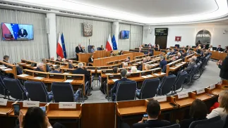 Obrady Senatu Fot. PAP/Radek Pietruszka