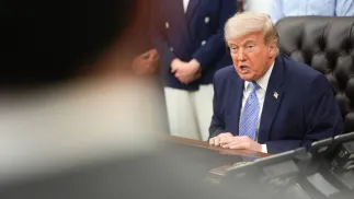 Дональд Трамп. Fot. PAP/EPA/AL DRAGO / POOL