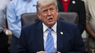 Donald Trump. Fot.  EPA/AL DRAGO / POOL 
