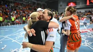 Zawodniczki KGHM MKS Zagłębia Lubin. Fot. PAP/Maciej Kulczyński