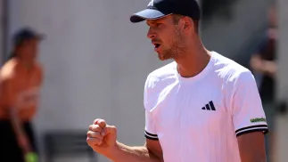 Hubert Hurkacz. Fot. PAP/EPA/CHRISTOPHE PETIT TESSON