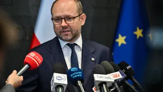 Szef Biura Polityki Międzynarodowej w KPRP Marcin Przydacz. Fot. PAP/Przemysław Piątkowski