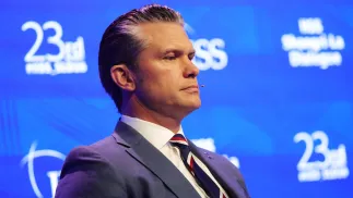 Szef Pentagonu Pete Hegseth. Fot. PAP/EPA/HOW HWEE YOUNG