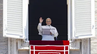 Papież Leon XIV. Fot. PAP/EPA/FABIO FRUSTACI