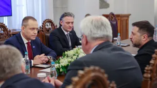 Prezydenci Polski i Ukrainy spotkali się w Bukareszcie. Fot. X/Mikołaj Bujak/KPRP
