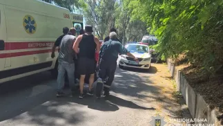 Помощь пострадавшим после российской атаки.  Fot. Facebook /Національна поліція України
