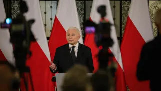 Prezes PiS Jarosław Kaczyński. Fot. PAP/Leszek Szymański