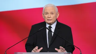 Prezes PiS Jarosław Kaczyński. Fot. PAP/	PAP/Paweł Supernak