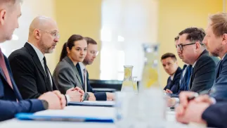 Rozmowy dotyczyły, jak przekazał polski resort, m.in. współpracy Polski i Ukrainy w sektorze energii oraz bezpieczeństwa infrastruktury energetycznej. Fot. X/  Ministerstwo Energii