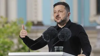 Wołodymyr Zełenski Fot. PAP/EPA/SERGEY DOLZHENKO