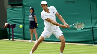 Hubert Hurkacz. Fot. PAP/EPA/NEIL HALL