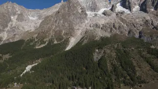 Lodowiec na Mont Blanc, fot. PAP/EPA/ANSA/RICCARDO DALLE LUCHE