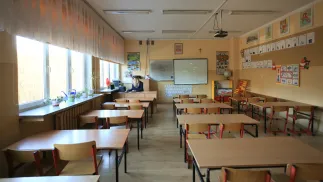 Klasa w szkole. Fot. PAP/Lech Muszyński