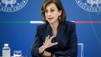Marta Cartabia. Fot. PAP/	ANSA/LAPRESSSE POOL