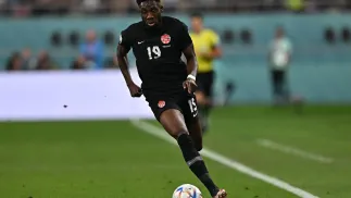 Alphonso Davies. Fot. PAP/EPA/Noushad Thekkayil
