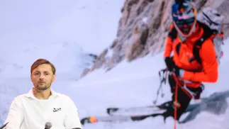 Skialpinista Andrzej Bargiel, fot. PAP/EPA/ Jakub Kaczmarczyk