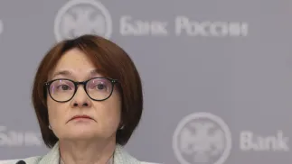 Эльвира Набиуллина. Fot. PAP/EPA/SERGEI ILNITSKY