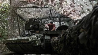 Ukraińscy żołnierze. Fot. PAP/EPA/MARIA SENOVILLA