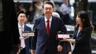 Były prezydent Korei Południowej Jun Suk Jeol, fot. PAP/EPA/REUTERS/KIM HONG-JI / POOL