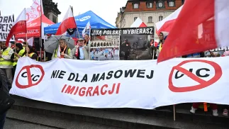 Мітинг у Варшаві проти іміграції. Фотоілюстрація. Fot. PAP/	Radek Pietruszka 