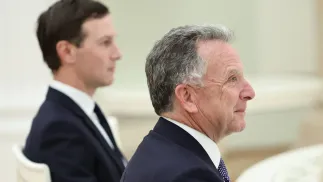 Steve Witkoff, Jared Kushner. Fot. PAP/EPA/	ALEXANDER KAZAKOV / SPUTNIK / KREMLIN POOL