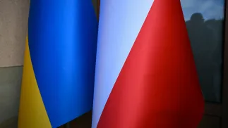 Украинский и польский флаги. Fot. PAP/Darek Delmanowicz (фотоиллюстрация)