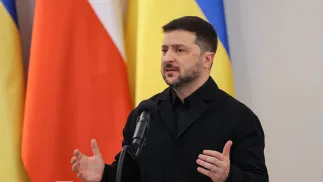 Володимир Зеленський. Fot. PAP/Paweł Supernak