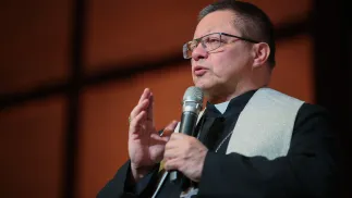 Kardynał Grzegorz Ryś: łącznikiem między naszymi krajami są św. Jadwiga i św. Wojciech. Fot. PAP/	Łukasz Gągulski